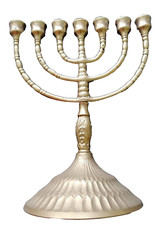 Davidleuchter Messing brün