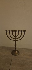 Großer Bronze Messing Menora