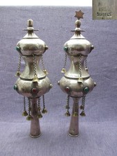 Paar/2 antike Rimonim 925