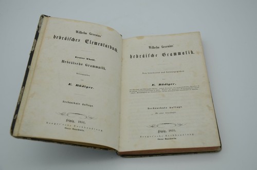 Buch von 1851 - wilhelm, gesenius