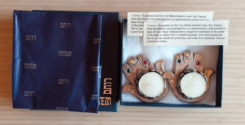 Hamsa chamsa teelichthalter - chamsa,